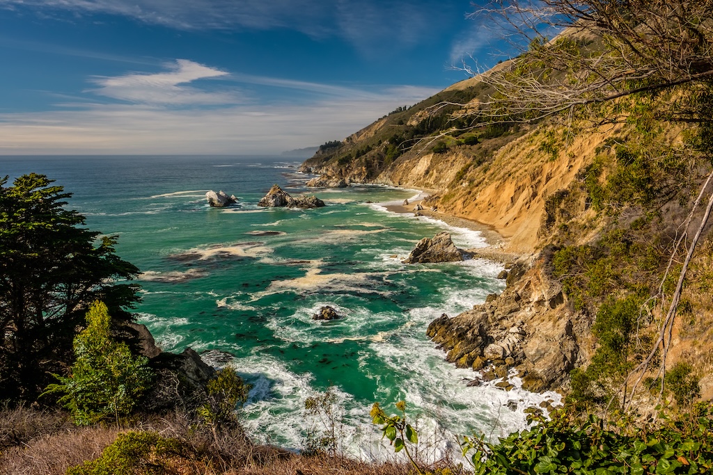 USA Pacific coast landscape, Southern California